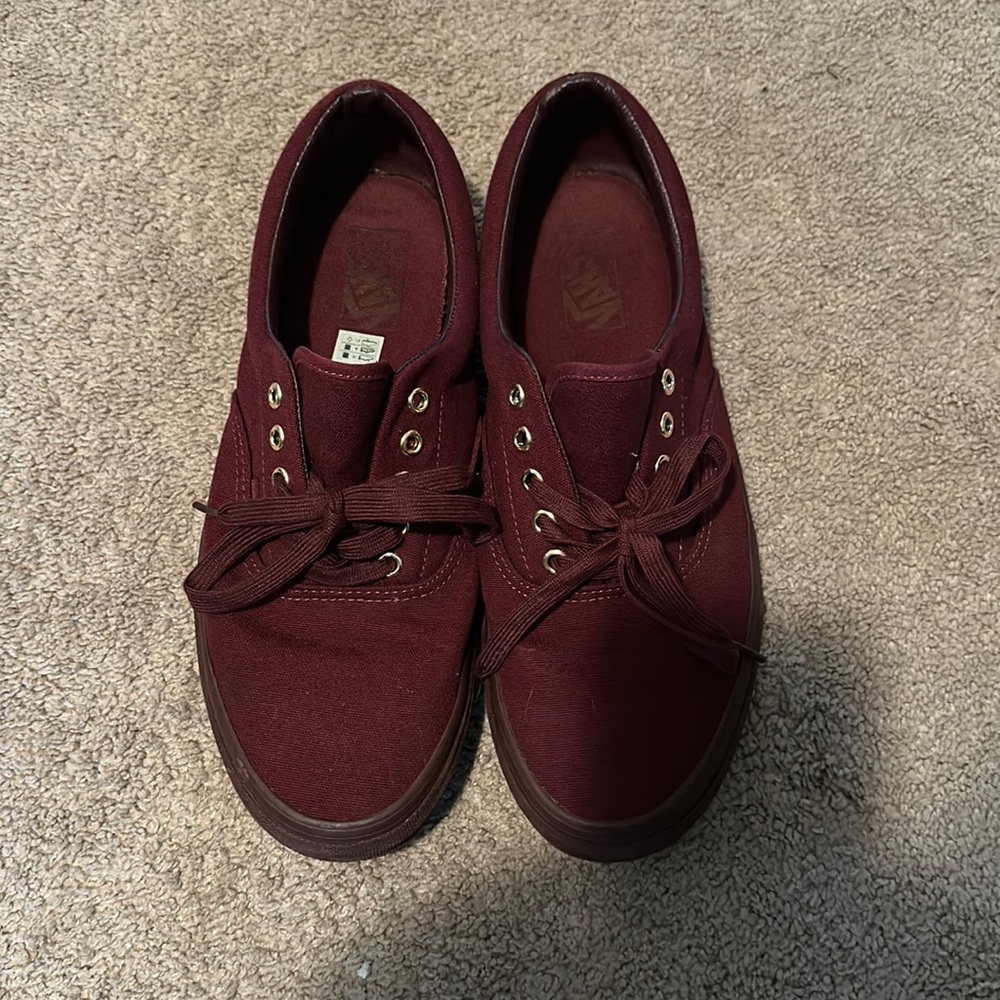 Maroon Vans Authentics